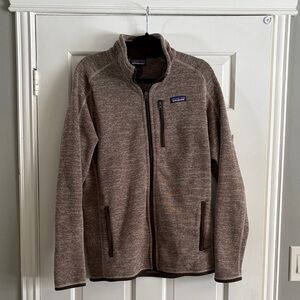 Patagonia Tan Zip-Up Fleece Jacket